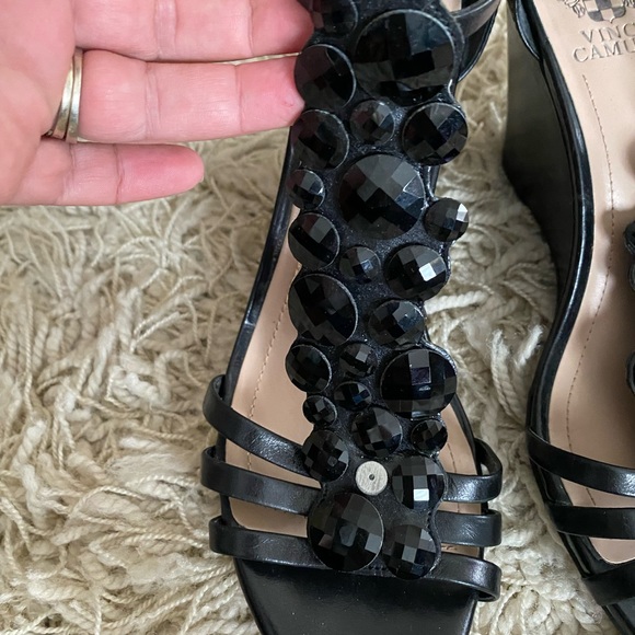 Vince Camuto jeweled wedge sandal, size 9B - Picture 9 of 15